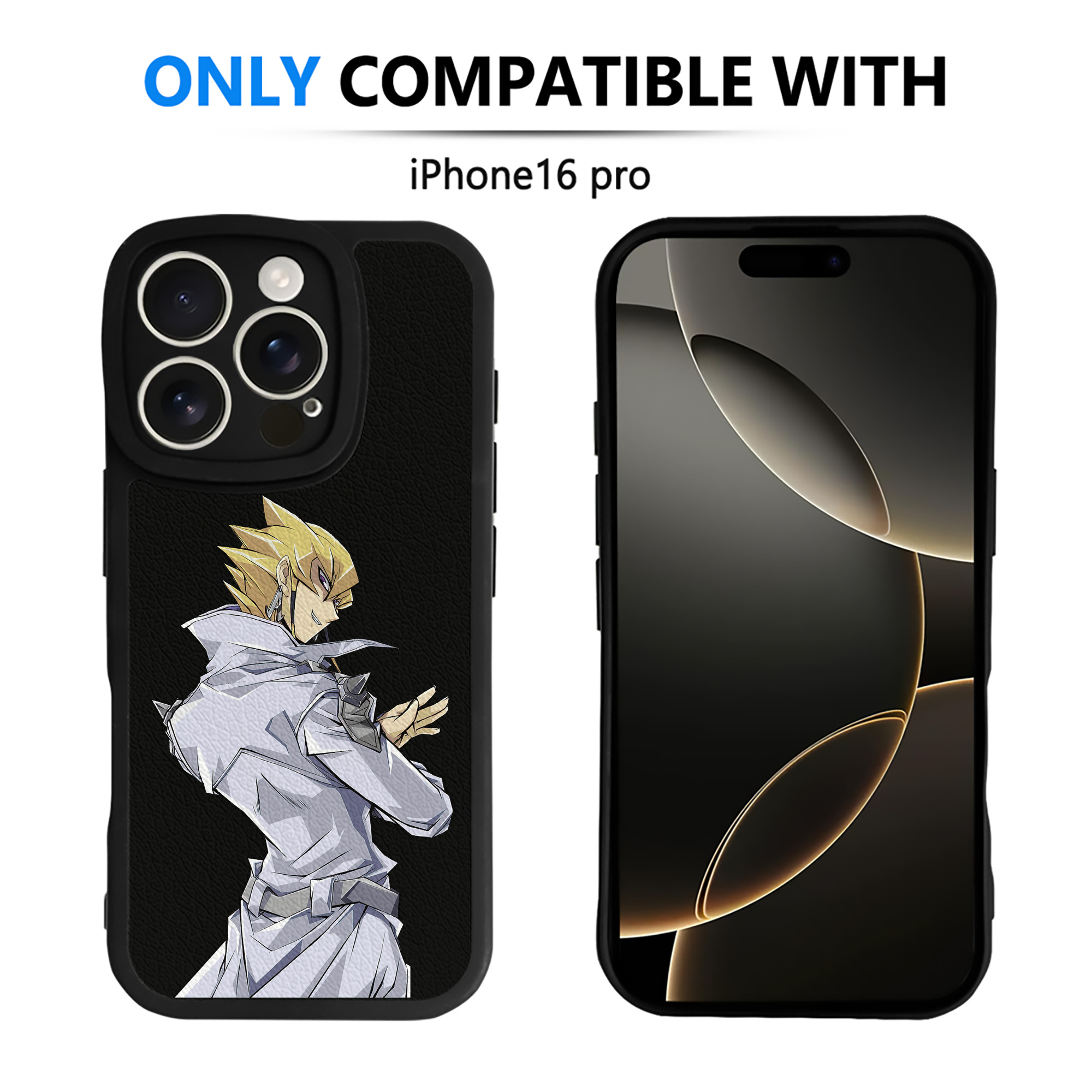 遊☆戯☆王 Yu-Gi-Oh! 【iPhone 16シリーズ対応】シリコンスマホケース（レザー調） 材質：シリコン